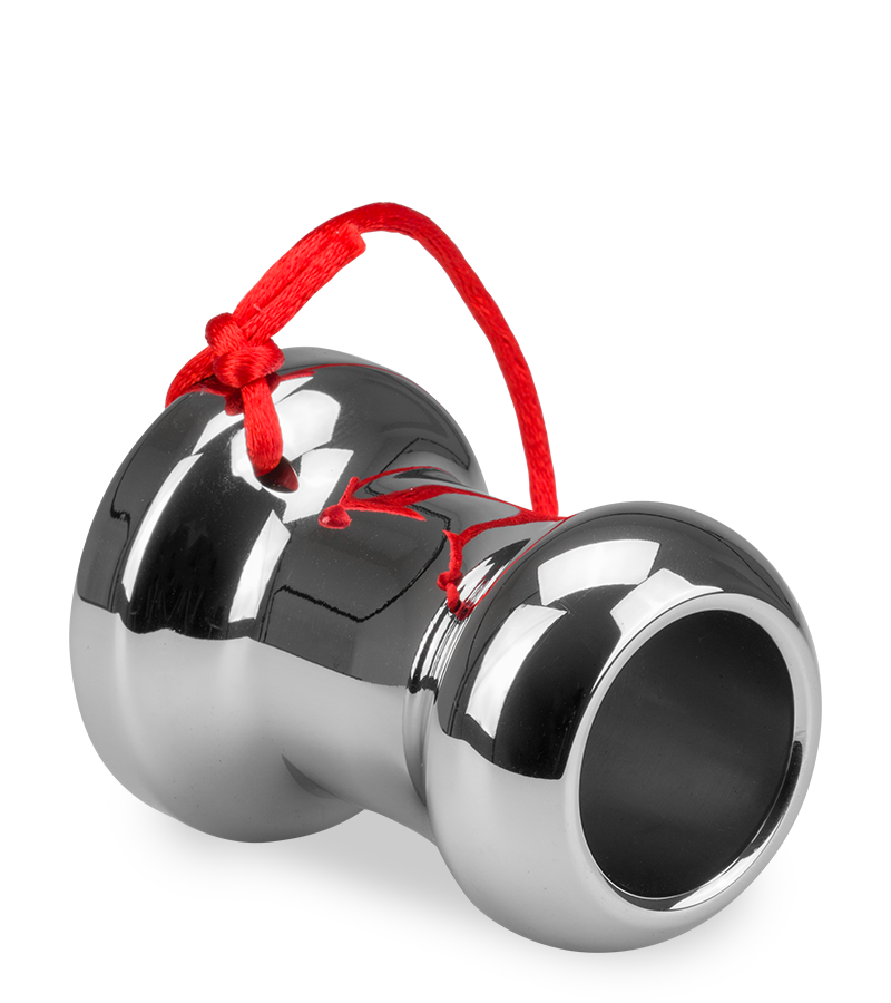 Hollow anal plug with withdrawal string