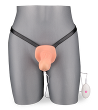Load image into Gallery viewer, Hollow vibrating strap on harness 10 modes