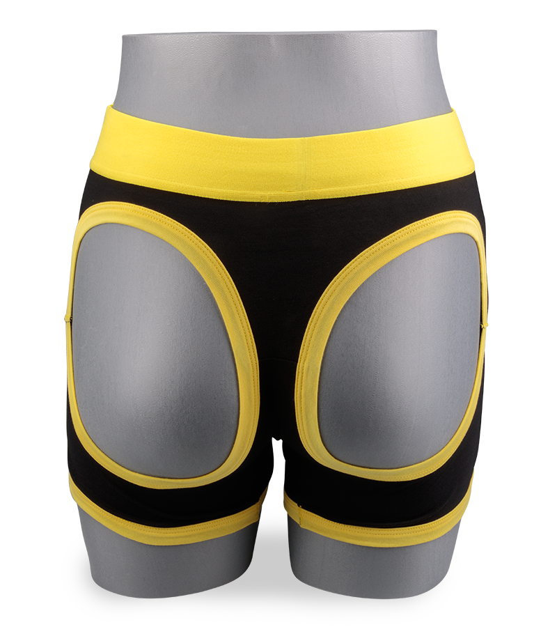 Horny strap on boxer briefs