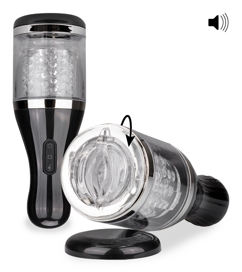Huzzah rotating masturbator with audio feature
