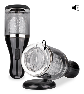 Huzzah rotating masturbator with audio feature