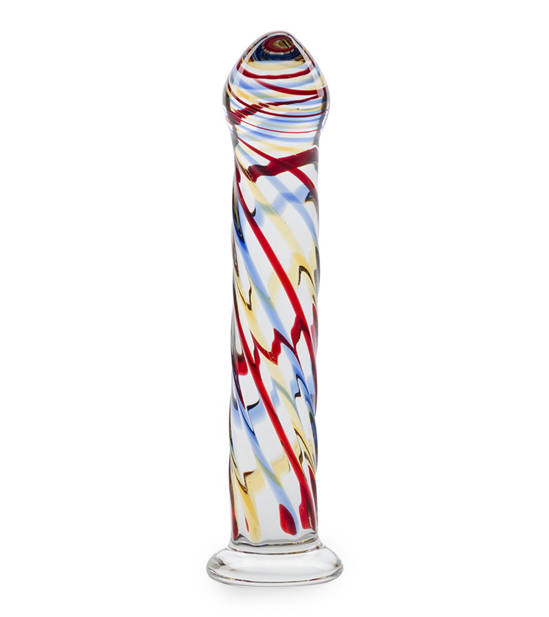 Hypnosis glass dildo