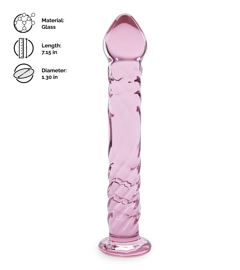 Illusion glass dildo