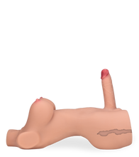Load image into Gallery viewer, Inaya trans sex torso with anus and vibrating thrusting penis 22.00 lb