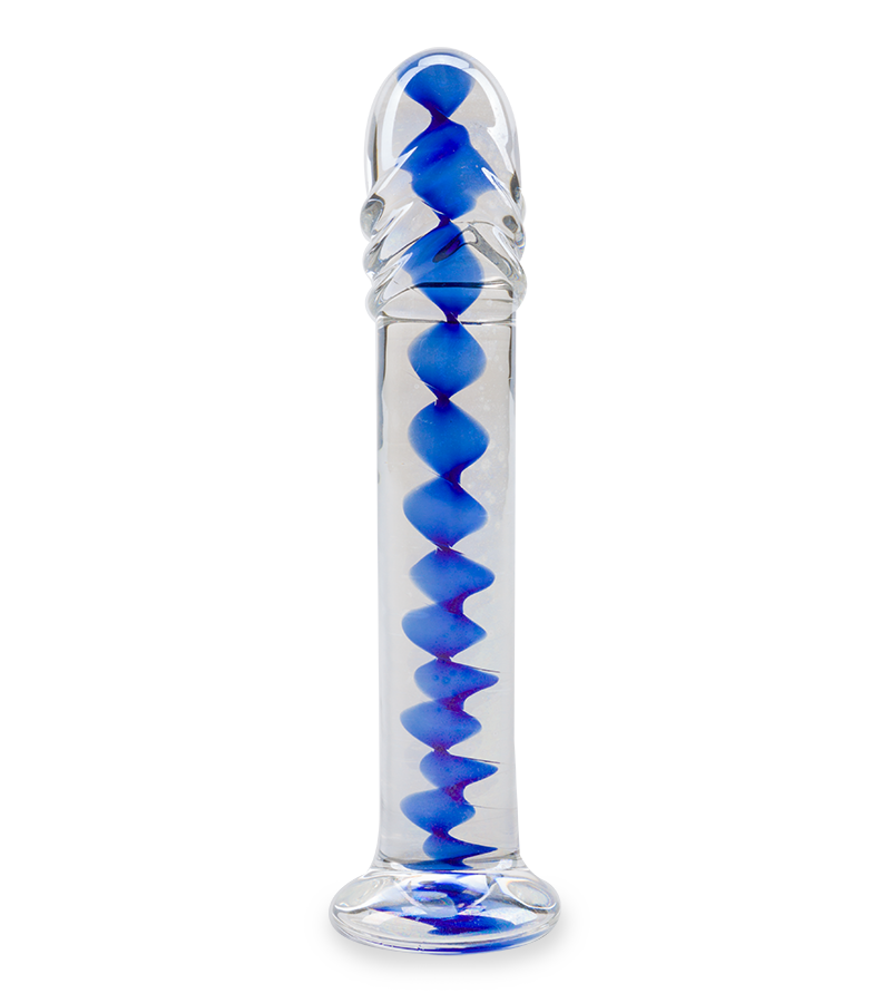 Infinity glass dildo