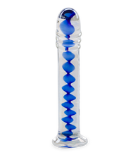 Load image into Gallery viewer, Infinity glass dildo