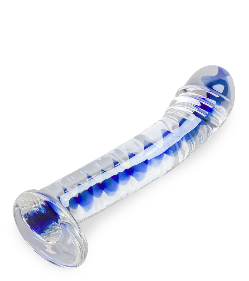 Infinity glass dildo
