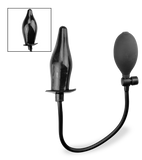 Inflatable butt plug with pump