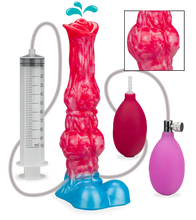 Load image into Gallery viewer, Inflatable ejaculating Borzoi dog dildo