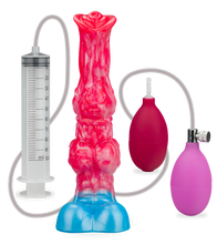 Load image into Gallery viewer, Inflatable ejaculating Borzoi dog dildo