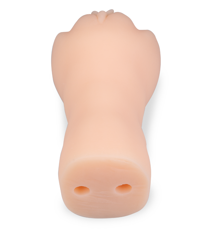 Jena ribbed and textured vibrating pocket pussy