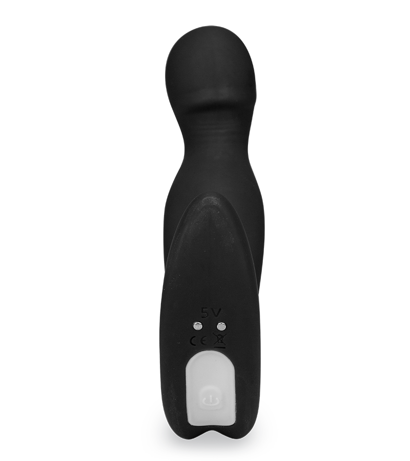 Jiggle vibrating and rotating prostate stimulator