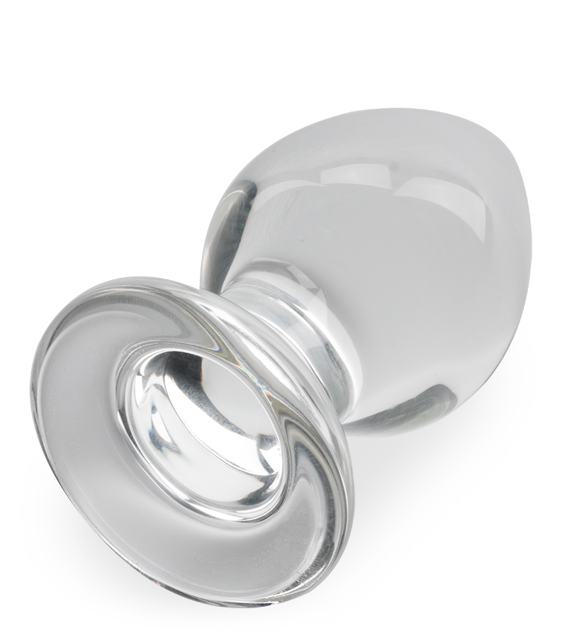 Joy glass butt plug