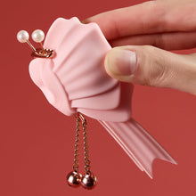 Load image into Gallery viewer, joylume-electric-papillon-butterfly-nipple-clamps-handheld-closeup-image