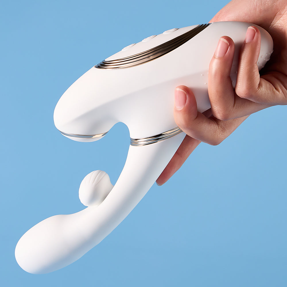 Joylume Good Angle thrusting vibrator designed for rhythmic motion and comfort