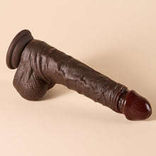 Load image into Gallery viewer, Joylume ObsidianCurve body safe silicone dildo with smooth flexible finish