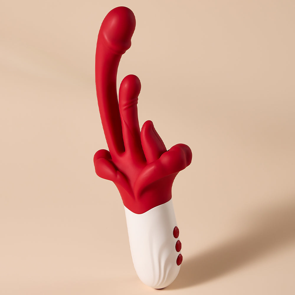 Joylume Private Flick wearable rose vibrator shown in lifestyle setting