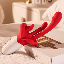 Load image into Gallery viewer, Joylume Private Flick wearable rose vibrator with tongue licking and G spot stimulation