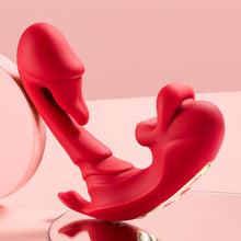 Load image into Gallery viewer, Joylume Soft Whisper app controlled wearable rose vibrator shown in lifestyle setting