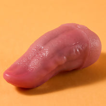 Load image into Gallery viewer, Joylume Velvet Flick clitoral vibrator featuring soft tongue shaped design