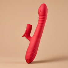 Load image into Gallery viewer, Heated Thrusting Vibrator with Clit Stimulator | Dual Pleasure Toy