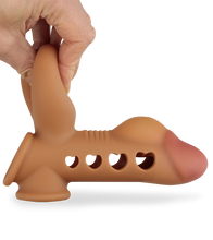 Load image into Gallery viewer, Juan inflatable cock sleeve with ball loop