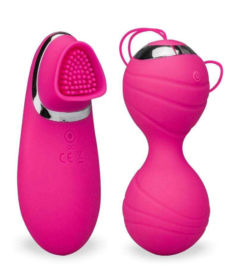 Kegel balls with vibrating remote control