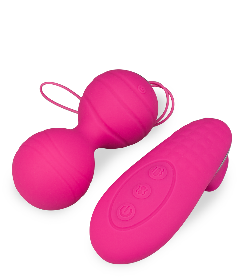 Kegel balls with vibrating remote control