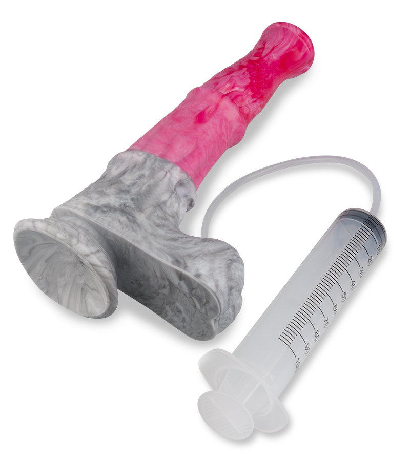 Kentucky suction-cup ejaculating horse dildo