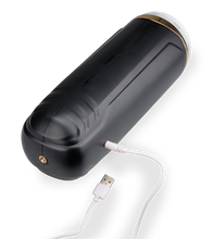 Load image into Gallery viewer, Kimi vibrating and thrusting masturbator with suction action