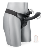 Ladies remote-controlled vibrating rabbit strap-on