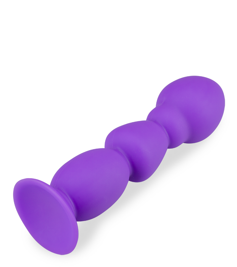 Large beaded anal dildo