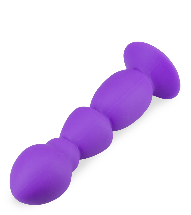 Large beaded anal dildo