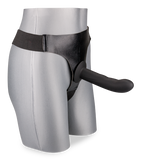 Large black silicone strap on dildo 6.25 inches