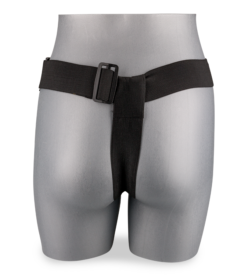 Large black silicone strap on dildo 6.25 inches