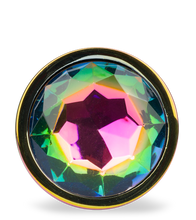 Load image into Gallery viewer, Large rainbow rosebud anal plug