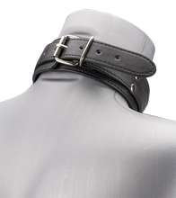 Load image into Gallery viewer, Leather bondage collar with nipple clamps