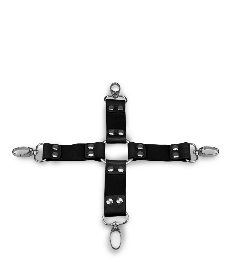 Leather hogtie