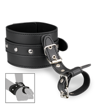 Load image into Gallery viewer, Leather wrist and thumb restraints