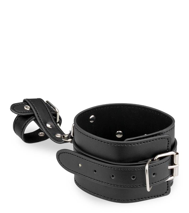 Leather wrist and thumb restraints