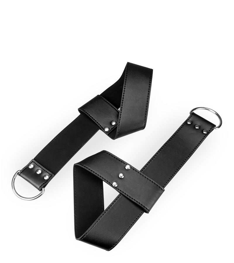 Leather Wrist Restraints for Bondage Play