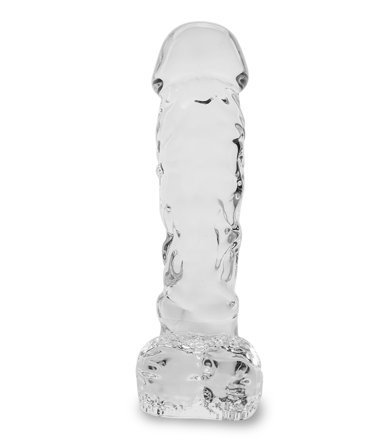 Leo realistic glass dildo