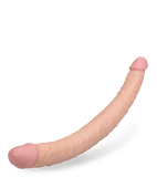 Lifelike tapered double-ended dildo