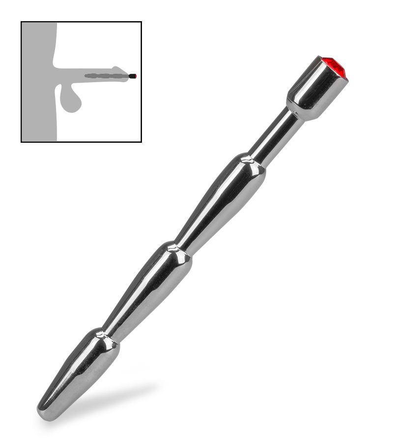 Long rhinestone urethra plug