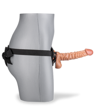 Load image into Gallery viewer, Long Textured Strap-On Dildo Set