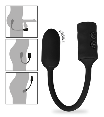 Looping remote-controlled vibrating stimulator