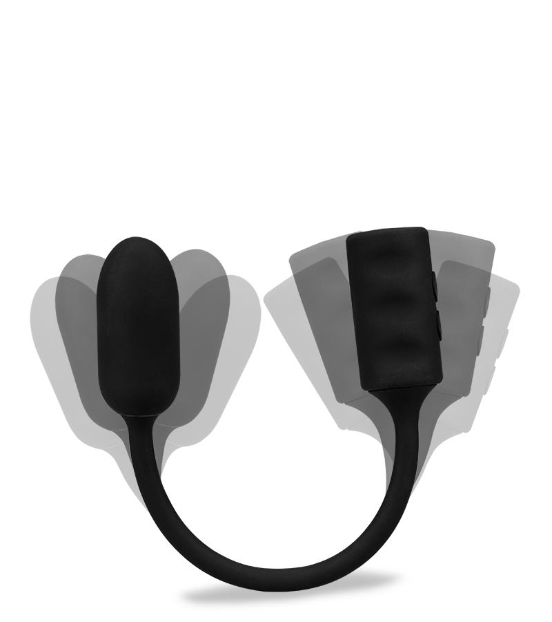 Looping remote-controlled vibrating stimulator