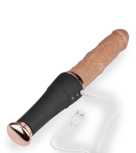 Load image into Gallery viewer, Love Bat thrusting and vibrating dildo with clit stimulator
