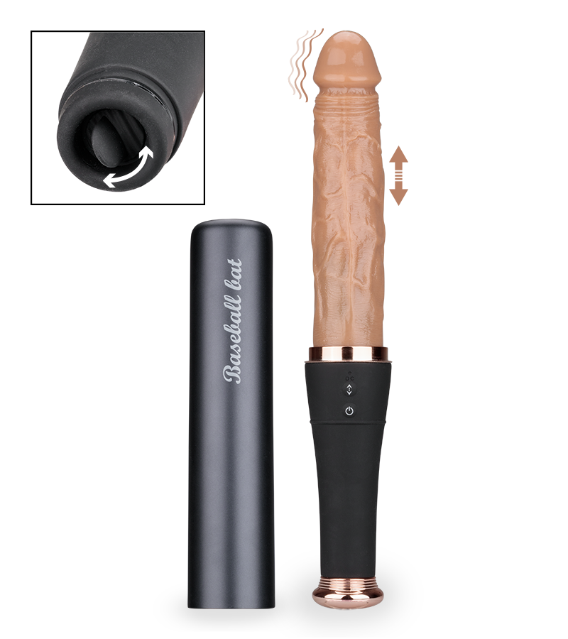 Love Bat thrusting and vibrating dildo with clit stimulator