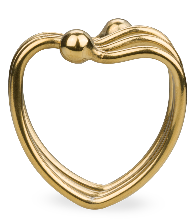 Loving Heart metal cock ring